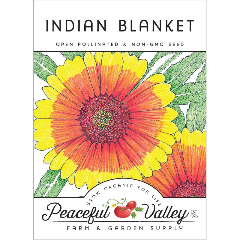 Indian Blanket (pack) - Grow Organic Indian Blanket (pack) Flower Seed & Bulbs