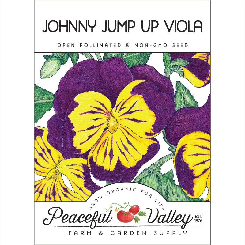 Johnny Jump Up Viola (pack) - Grow Organic Johnny Jump Up Viola (pack) Flower Seed & Bulbs