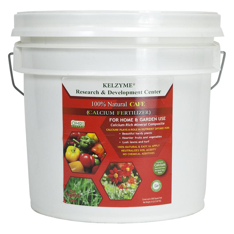 Kelzyme Calcium CAFE Granular (35 lb pail) - Grow Organic Kelzyme Calcium CAFE Granular (35 lb pail) Fertilizer