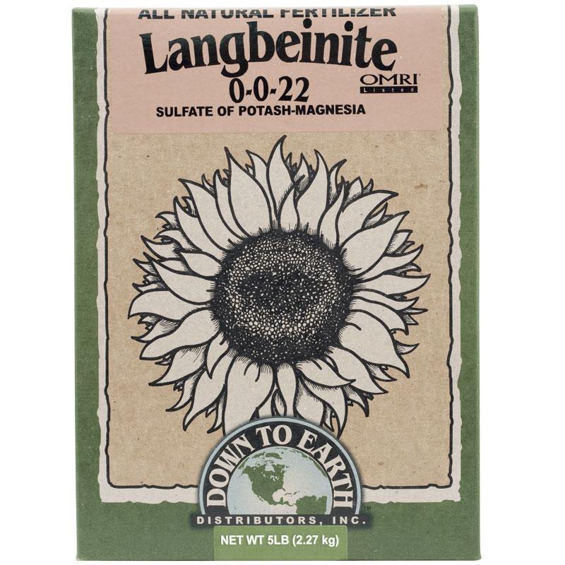 Langbeinite 0-0-22 Fertilizer (5 lb box) - Grow Organic Langbeinite 0-0-22 Fertilizer (5 lb box) Fertilizer