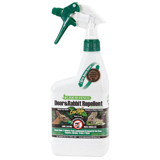 Liquid Fence - Deer & Rabbit Repellent Spray, Ready-to-Use Liquid Fence - Deer & Rabbit Repellent Spray, Ready-to-Use (Quart) Weed and Pest