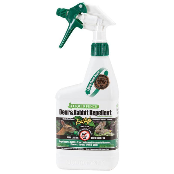 rabbit spray for garden Liquid Fence 32 Oz. Ready To Use Deer & Rabbit Repellent