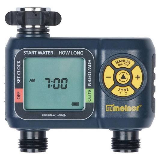 Melnor 2 Zone Water Timer - Grow Organic Melnor 2 Zone Water Timer Watering