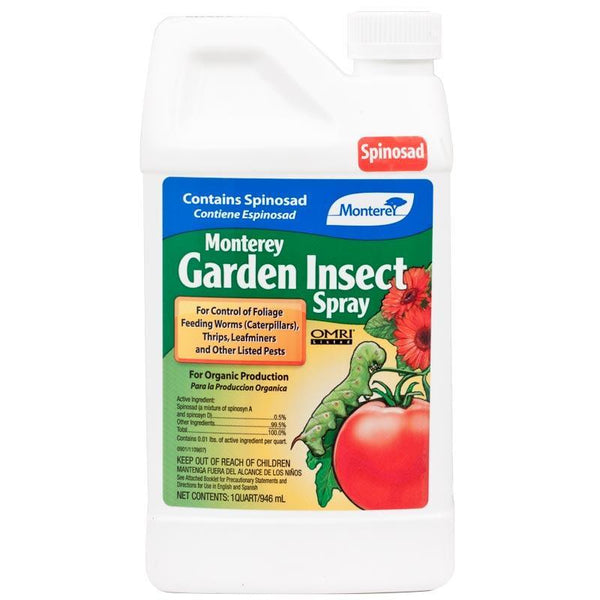 capsaicin spray for garden Monterey Garden Insect Spray Spinosad 1 Quart