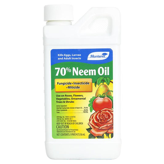 Monterey Neem Oil 70% Concentrate (Pint) - Grow Organic Monterey Neem Oil 70% Concentrate (Pint) Weed and Pest