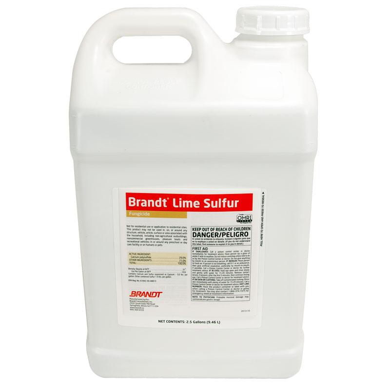 Brandt Lime Sulfur Fungicide (2.5 Gallon) - Grow Organic Brandt Lime Sulfur Fungicide (2.5 Gallon) (OID COMM) Weed and Pest