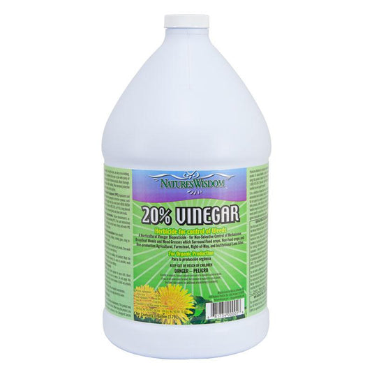 Nature's Wisdom Vinegar 20% (1 gal) – Grow Organic Nature's Wisdom Vinegar 20% (1 Gallon) (OID DUAL) Weed and Pest