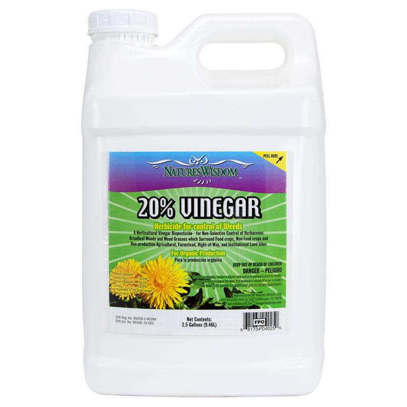 Nature's Wisdom Vinegar 20% (5 gal) – Grow Organic Nature's Wisdom Vinegar 20% (5 Gallon) (OID DUAL) Weed and Pest