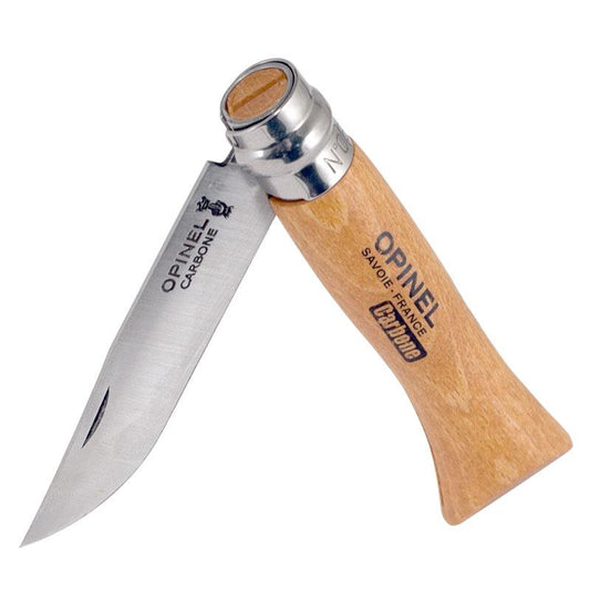 Opinel Folding Knife Carbon Steel No. 6 - Grow Organic Opinel Folding Knife Carbon Steel No. 6 Quality Tools