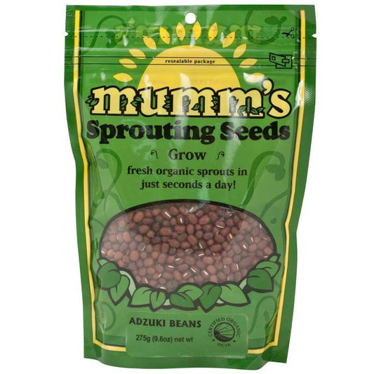 Organic Adzuki Bean Sprouting Seeds (9.7 oz) - Grow Organic Organic Adzuki Bean Sprouting Seeds (9.7 oz) Vegetable Seeds