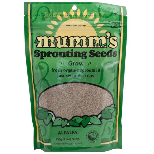 Organic Alfalfa Sprouting Seeds (8.8 oz) - Grow Organic Organic Alfalfa Sprouting Seeds (8.8 oz) Vegetable Seeds