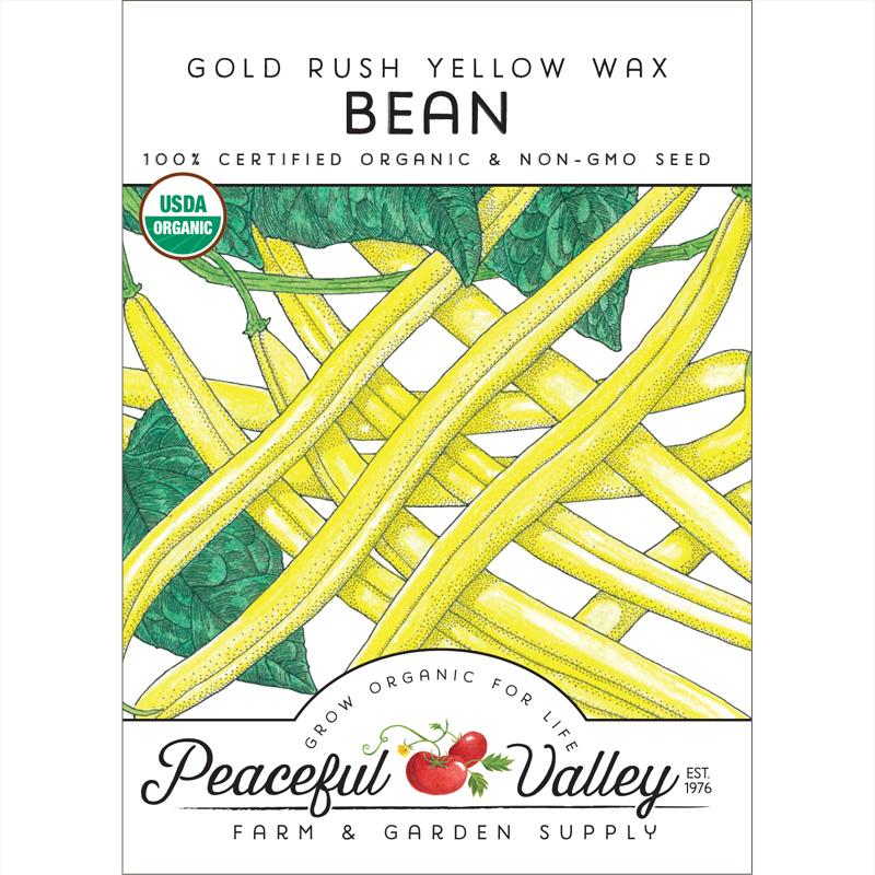 Gold Rush Yellow Wax Bush Bean Seeds (Organic) Gold Rush Yellow Wax Bush Bean Seeds (Organic) Vegetable Seeds