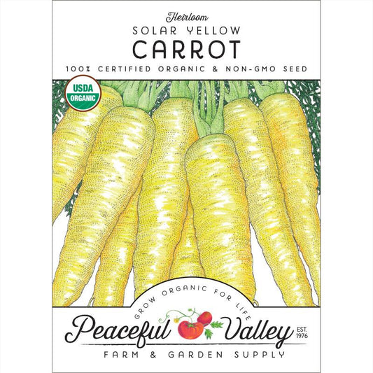 Solar Yellow Carrot Seeds (Organic) - Grow Organic Solar Yellow Carrot Seeds (Organic) Vegetable Seeds
