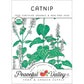 Organic Catnip - Grow Organic Organic Catnip Herb Seeds