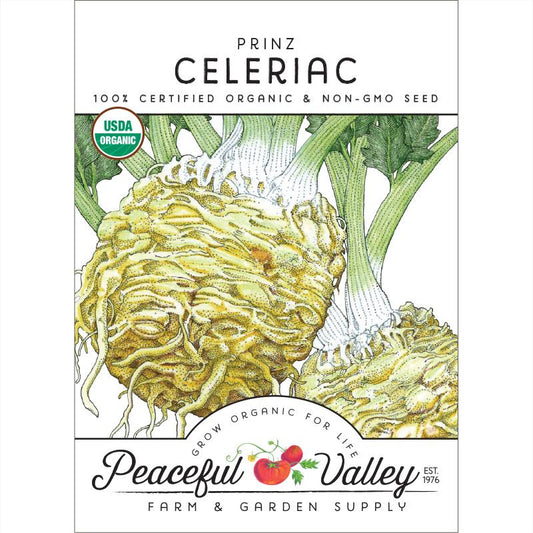 Prinz Celeriac Seeds (Organic) - Grow Organic Prinz Celeriac Seeds (Organic) Vegetable Seeds