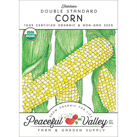 Double Standard Corn Seeds (Organic) - Grow Organic Double Standard Corn Seeds (Organic) Vegetable Seeds