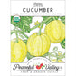 Lemon Cucumber Seeds (Organic) - Grow Organic Lemon Cucumber Seeds (Organic) Vegetable Seeds