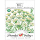Organic Dill, Bouquet - Grow Organic Organic Dill, Bouquet Herb Seeds