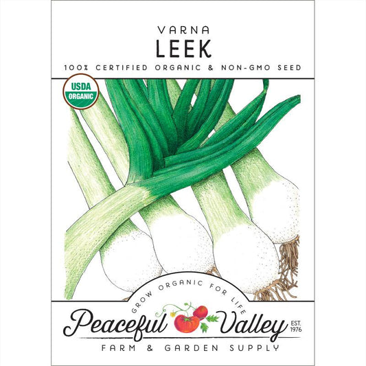 Varna Leek Seeds (Organic) - Grow Organic Varna Leek Seeds (Organic) Vegetable Seeds