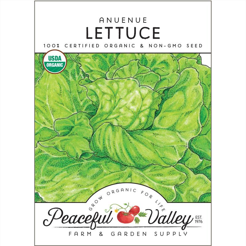 Organic Anuenue Lettuce from $3.99 - Grow Organic Anuenue Lettuce Seeds (Organic) Vegetable Seeds