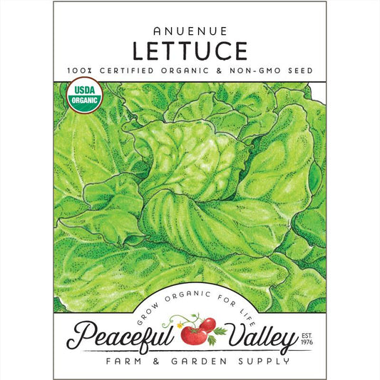Organic Anuenue Lettuce from $3.99 - Grow Organic Anuenue Lettuce Seeds (Organic) Vegetable Seeds
