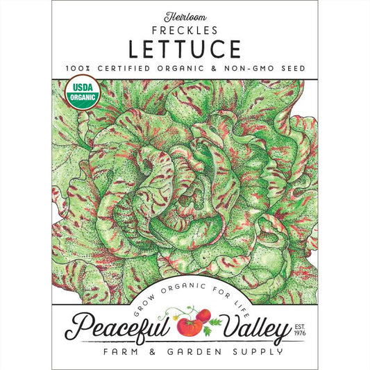Freckles Lettuce Seeds (Organic) - Grow Organic Freckles Lettuce Seeds (Organic) Vegetable Seeds