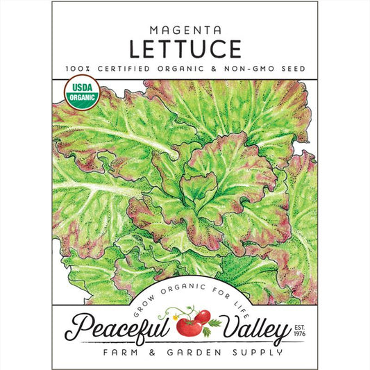 Organic Magenta Lettuce from $3.99 - Grow Organic Magenta Lettuce Seeds (Organic) Vegetable Seeds