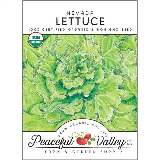 Organic Nevada Lettuce from $3.99 - Grow Organic Nevada Lettuce Seeds (Organic) Vegetable Seeds