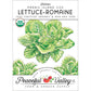 Parris Island Cos Lettuce Seeds (Organic) - Grow Organic Parris Island Cos Lettuce Seeds (Organic) Vegetable Seeds