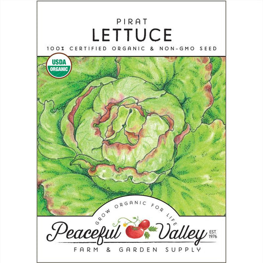 Organic Pirat Lettuce from $3.99 - Grow Organic Pirat Lettuce Seeds (Organic) Vegetable Seeds