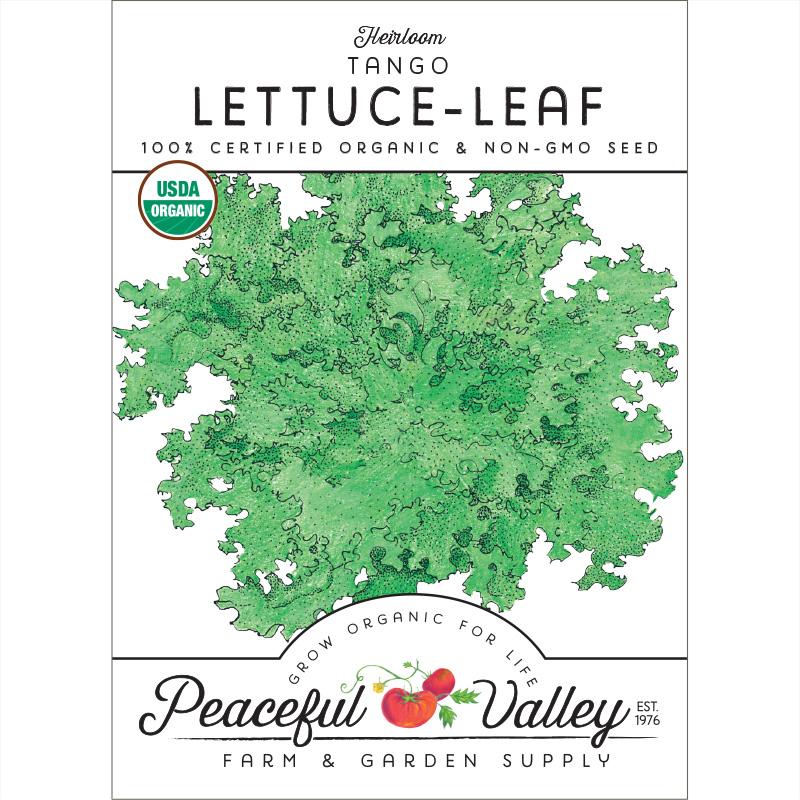 Tango Lettuce Seeds (Organic) - Grow Organic Tango Lettuce Seeds (Organic) Vegetable Seeds