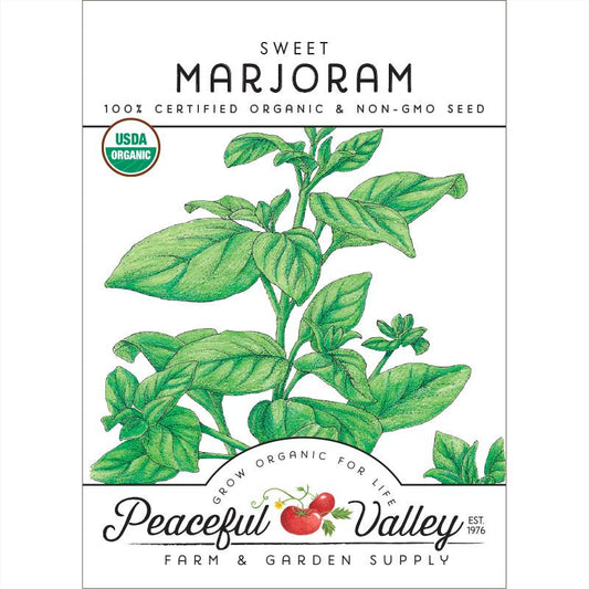 Organic Marjoram - Grow Organic Organic Marjoram Herb Seeds