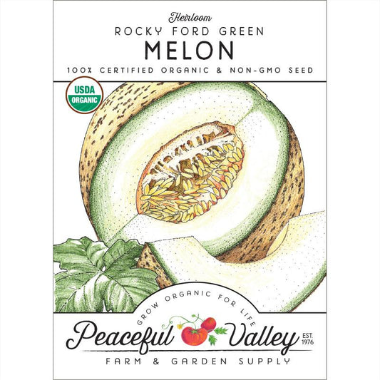 Rocky Ford Green Melon Seeds (Organic) - Grow Organic Rocky Ford Green Melon Seeds (Organic) Vegetable Seeds