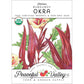 Burgundy Okra Seeds (Organic) - Grow Organic Burgundy Okra Seeds (Organic) Vegetable Seeds