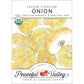 Yellow Cipollini Onion Seeds (Organic) - Grow Organic Yellow Cipollini Onion Seeds (Organic) Vegetable Seeds