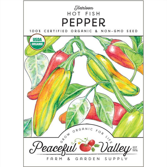 Organic Hot Fish Pepper from $3.99 - Grow Organic Hot Fish Pepper Seeds (Organic) Vegetable Seeds