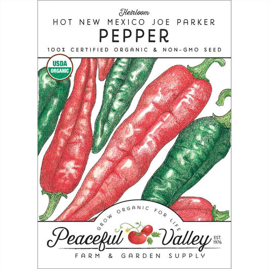 Hot New Mexico Joe Parker Pepper Seeds (Organic) Hot New Mexico Joe Parker Pepper Seeds (Organic) Vegetable Seeds