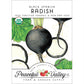 Black Spanish Radish Seeds (Organic) - Grow Organic Black Spanish Radish Seeds (Organic) Vegetable Seeds