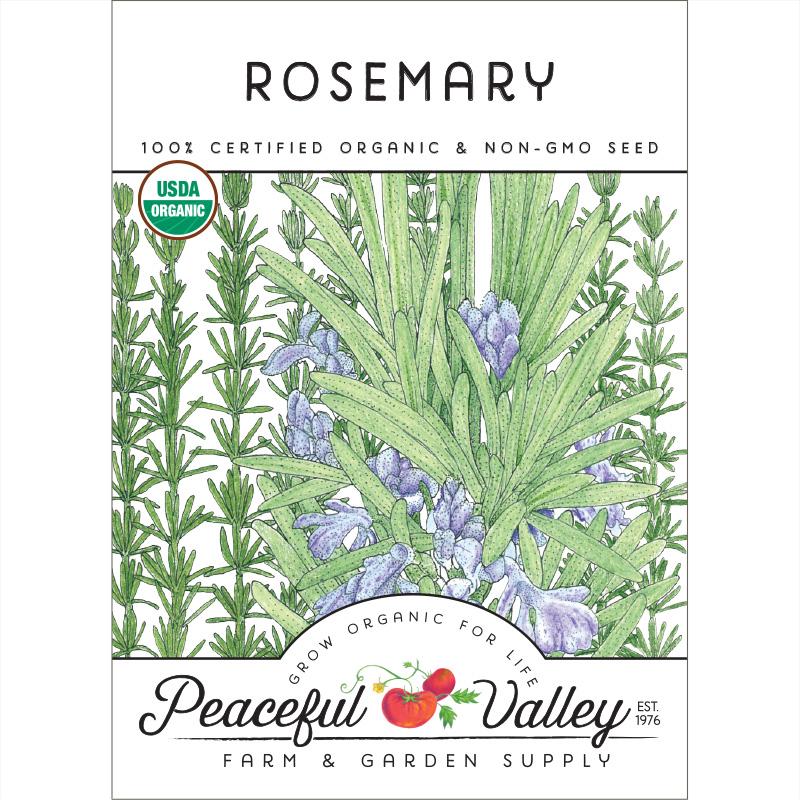 Organic Rosemary - Grow Organic Organic Rosemary Herb Seeds