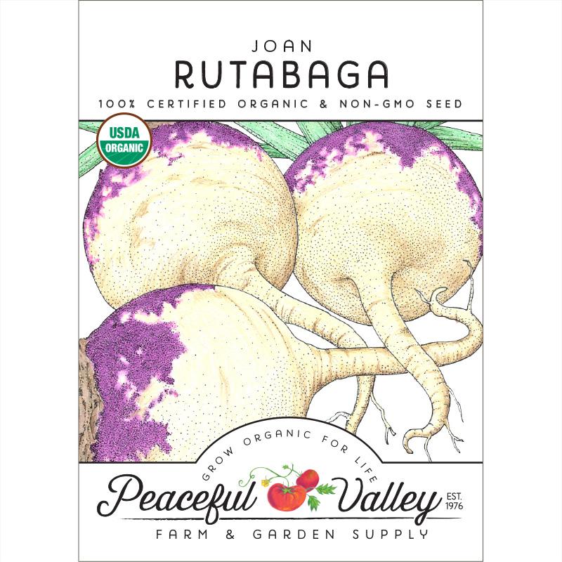 Joan Rutabaga Seeds (Organic) - Grow Organic Joan Rutabaga Seeds (Organic) Vegetable Seeds