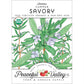 Organic Summer Savory - Grow Organic Organic Summer Savory Herb Seeds