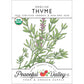 Organic Thyme, English - Grow Organic Organic Thyme, English Herb Seeds