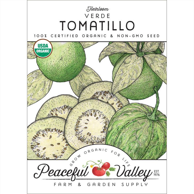 Verde Tomatillo Seeds (Organic) - Grow Organic Verde Tomatillo Seeds (Organic) Vegetable Seeds