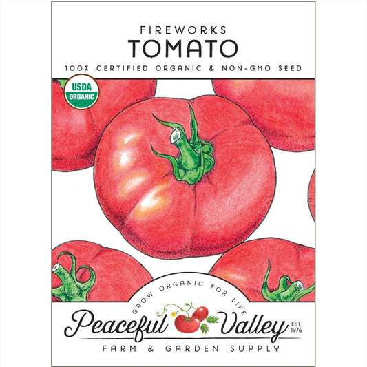 Organic Fireworks Tomato from $3.99 - Grow Organic Fireworks Tomato Seeds (Organic) Vegetable Seeds