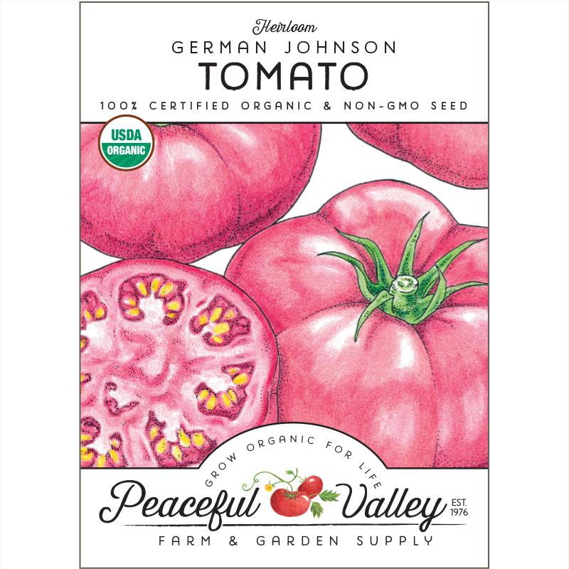 Organic German Johnson Tomato from $3.99 - Grow Organic German Johnson Tomato Seeds (Organic) Vegetable Seeds