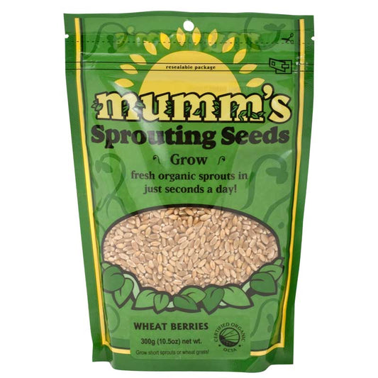 Organic Wheat Berry Sprouting Seeds (10.5 oz) - Grow Organic Organic Wheat Berry Sprouting Seeds (10.5 oz) Vegetable Seeds