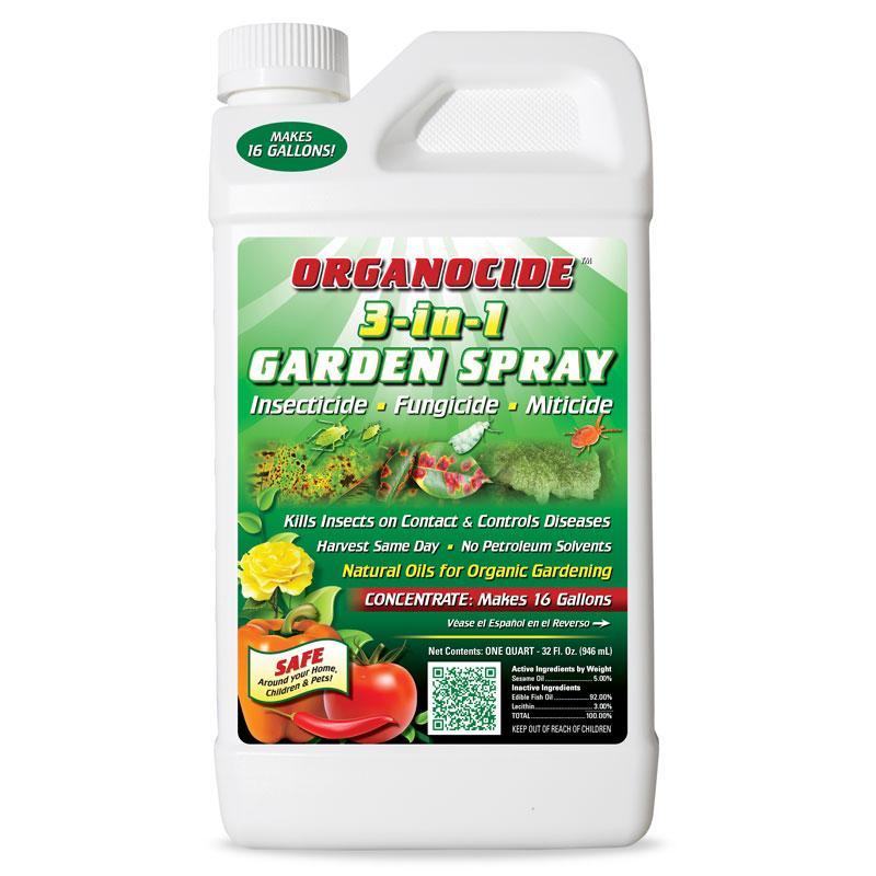 Buy Organocide 3-in-1 Garden Spray – All-Natural Organocide for Your Plants  – Grow Organic