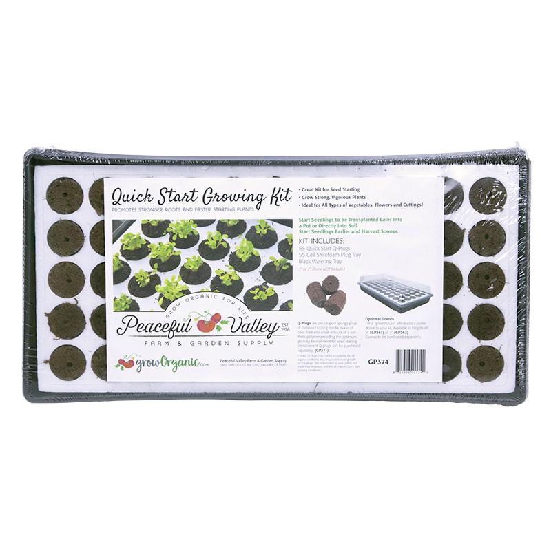 Peaceful Valley Quick Start Growing Kit w/Q-Plugs 55 Cell Peaceful Valley Quick Start Growing Kit w/Q-Plugs 55 Cell Growing