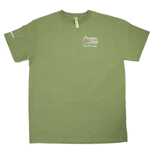 Peaceful Valley's Organic Olive T-Shirt (Medium) Peaceful Valley's Organic Olive T-Shirt (Medium) Apparel and Accessories
