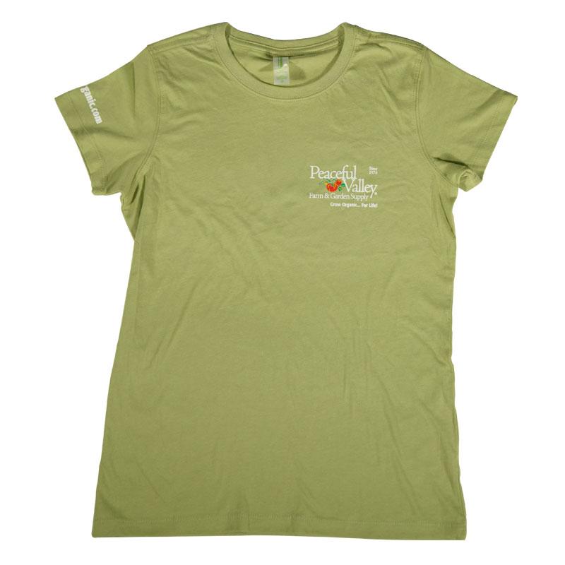 Peaceful Valley's Organic Women's Wasabi T-Shirt (X-Large) Peaceful Valley's Organic Women's Wasabi T-Shirt (X-Large) Apparel and Accessories